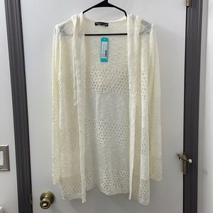 Love Ellie Amari Airy Pointelle Detail Cardigan